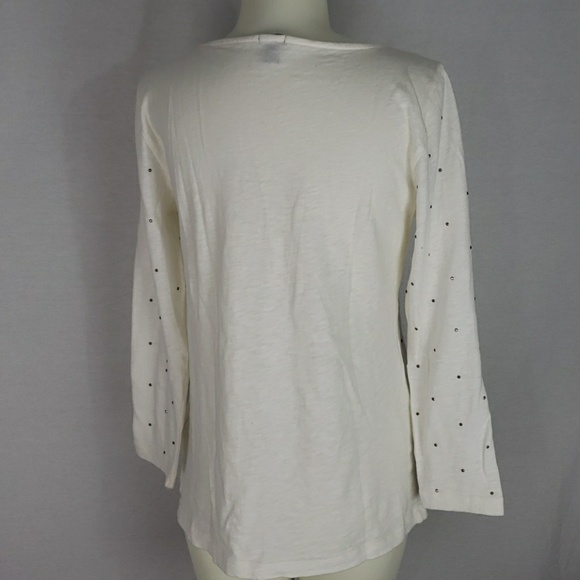J. Crew cream embellished painter shirt - Picture 4 of 5